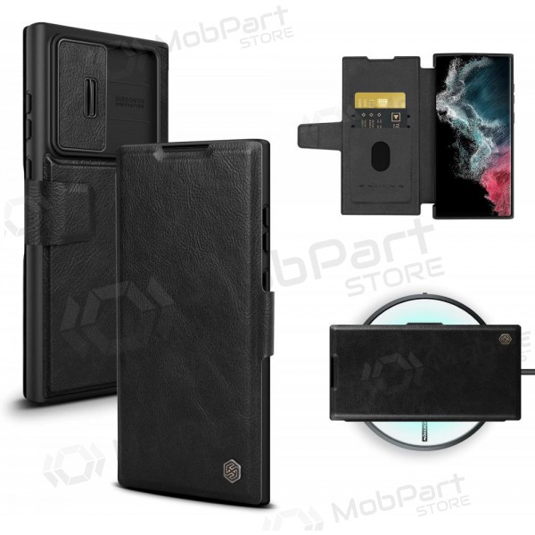 Samsung Galaxy S23 FE funda „Nillkin Leather“ (negro)