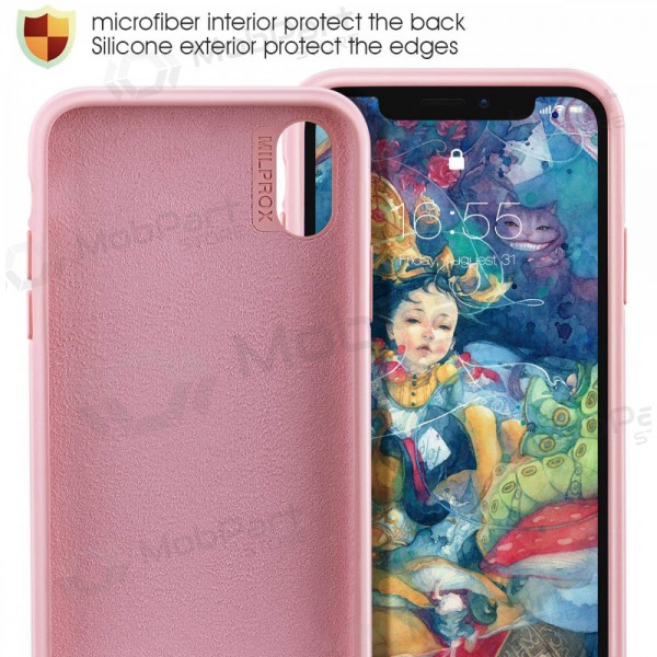 Funda para Apple iPhone 12 - Liquid Silicone - 1.5mm (rosa)