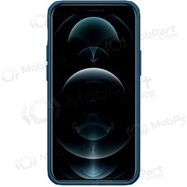 Apple iPhone 15 funda „Nillkin Frosted Shield“ (azul)