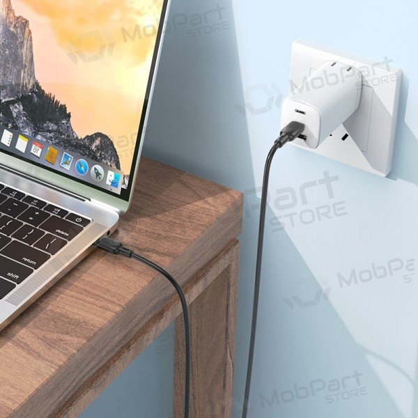 USB cable Borofone BX113 60W USB-C to USB-C 2.0m negro