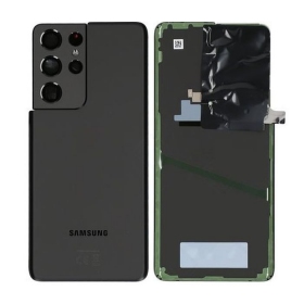 Samsung G998 Galaxy S21 Ultra 5G tapa trasera de la batería (Phantom Black) (usada grade A, original)
