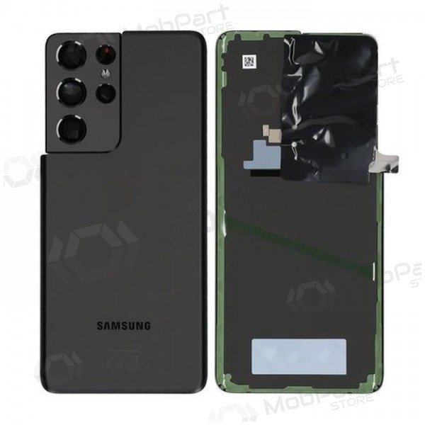 Samsung G998 Galaxy S21 Ultra 5G tapa trasera de la batería (Phantom Black) (usada grade A, original)