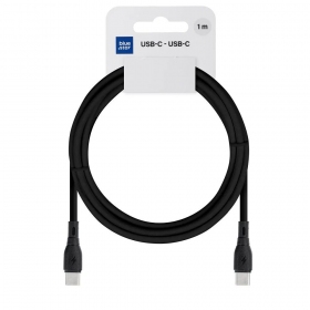 Cable USB-C Blue Star PJ73-13-3 USB-C a USB-C 1 m 60 W negro