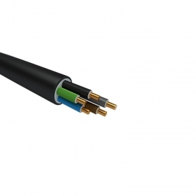 Cable de alimentación elpar N2XH-J 5x1.5 mm² de cobre XLPE CPR B2ca 0.6/1 kV monolítico.