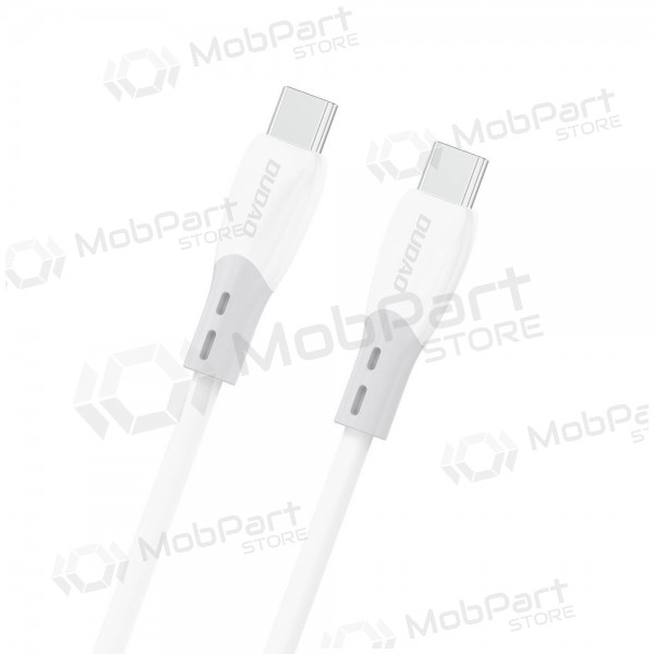 Cable USB-C Dudao L25SC USB-C a USB-C 2 m 60 W blanco