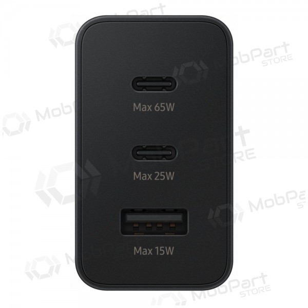Cargador de red Samsung EP-T6530NBEGEU 65 W 2x USB-C + USB-A negro
