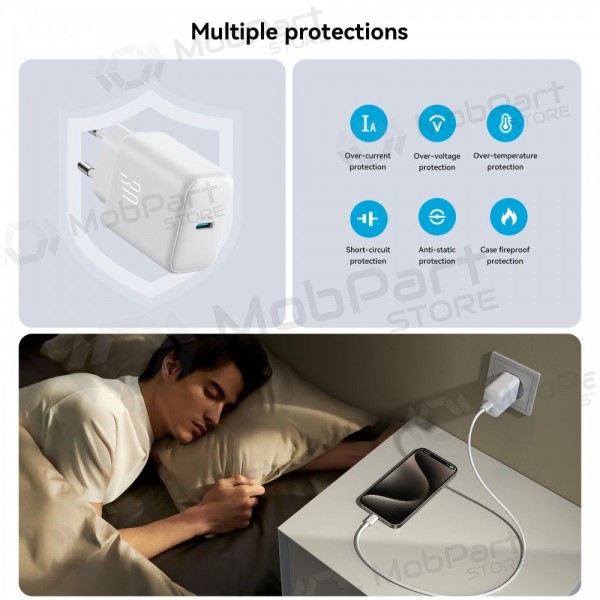 Cargador Joyroom JR-TCF24 USB-C PD30W blanco