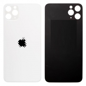 Apple iPhone 11 Pro Max tapa trasera de la batería (plata) (bigger hole for camera)