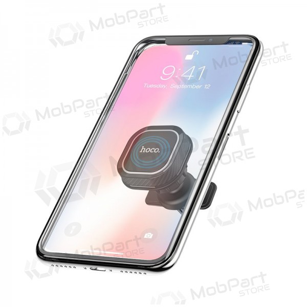 Automobilinis Universal telefono laikiklis Hoco CA52 attaches to ventilation grilles, magnetic, negro-gris