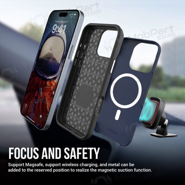 Apple iPhone 14 Pro Max funda „Perfectionists“ (azul oscuro)