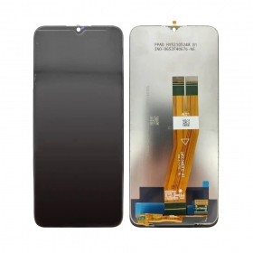 Ekranas Samsung A025G A02s 2020 su lietimui jautriu stikliuku Black ORG