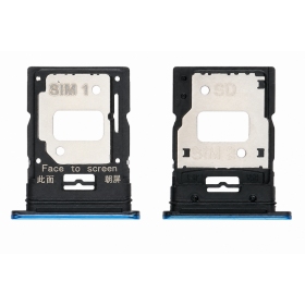 Soporte de tarjeta SIM Xiaomi Mi 11 Lite 4G / 5G / 5G NE 2021 (azul)