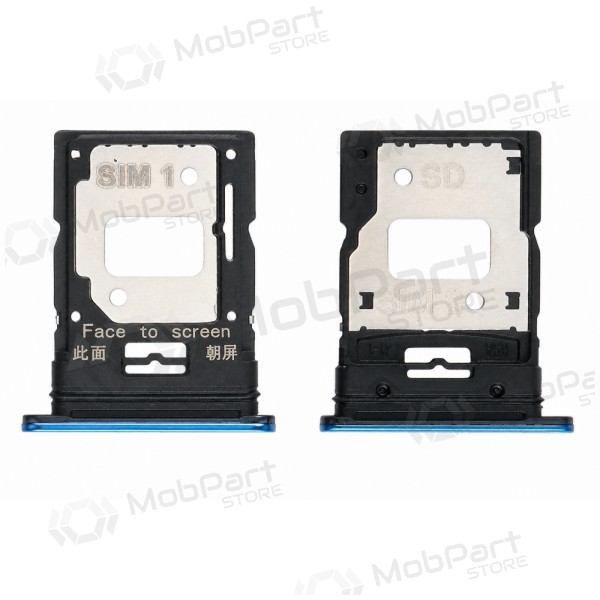 Soporte de tarjeta SIM Xiaomi Mi 11 Lite 4G / 5G / 5G NE 2021 (azul)