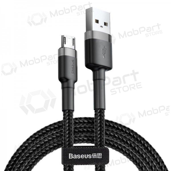 USB cable Baseus Cafule Type-C 2.0m 2.0A (gris-negro) CATKLF-CG1