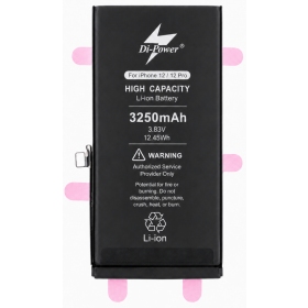 Batería para Apple iPhone 12 / 12 Pro, Di-Power 3250 mAh (capacidad aumentada)