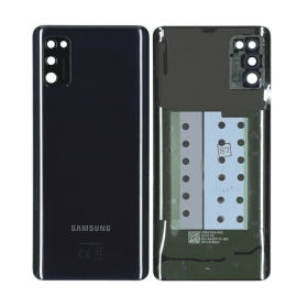 Samsung A415 Galaxy A41 2020 tapa trasera de la batería (negro) (usada grade C, original)