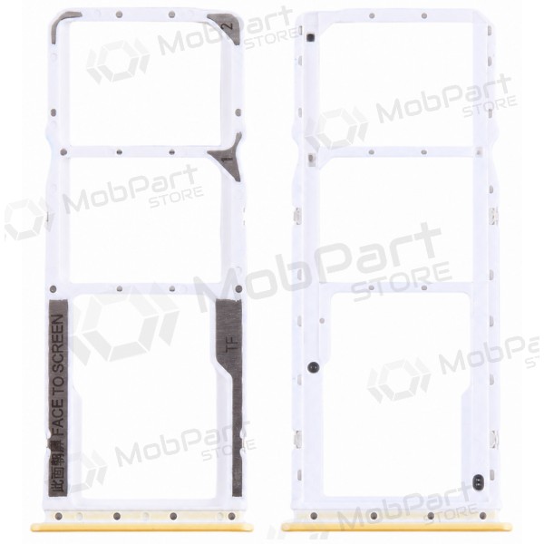 Soporte de tarjeta SIM para Xiaomi Poco M4 Pro 4G (amarillo)