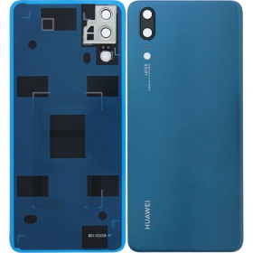 Huawei P20 tapa trasera de la batería (azul) (usada grade B, original)