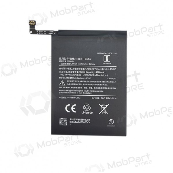 Batería / acumulador XIAOMI Redmi Note 9S (5020mAh)