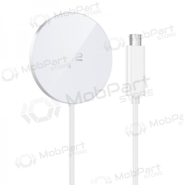 Cargador inalámbrico Hoco CW63 15 W Qi2 blanco