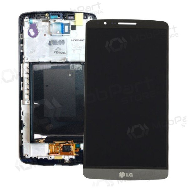 LG D855 Optimus G3 pantalla (negro) (con un marco) (usada grade B, original)