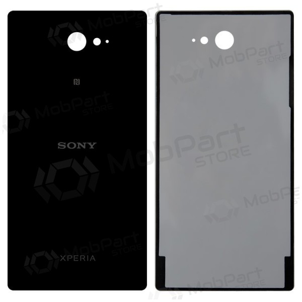 Sony Xperia M2 D2303 / Xperia M2 Aqua D2403 tapa trasera de la batería (negro) (usada grade A, original) Sony Xperia M2 D2303 / Xperia M2 Aqua D2403 tapa trasera de la batería (negro) (usada grade A, original)