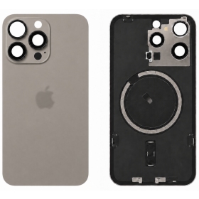 Tapa trasera para Apple iPhone 15 Pro Max (gris) (Premium)