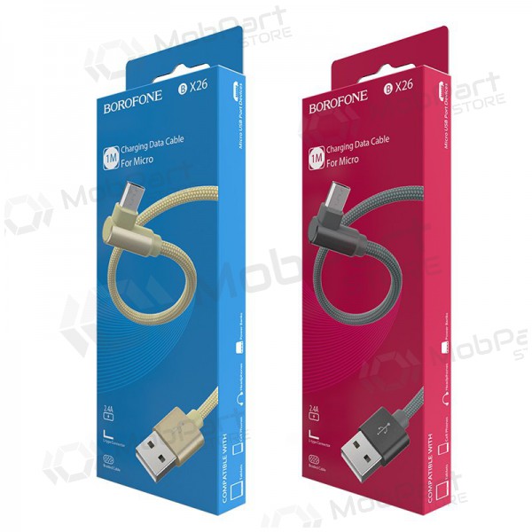 USB cable Borofone BX26 microUSB 1.0m (gris)