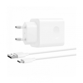 Cargador original Huawei CP404B SuperCharge 22.5W + cable Type-C 1m en el paquete blanco