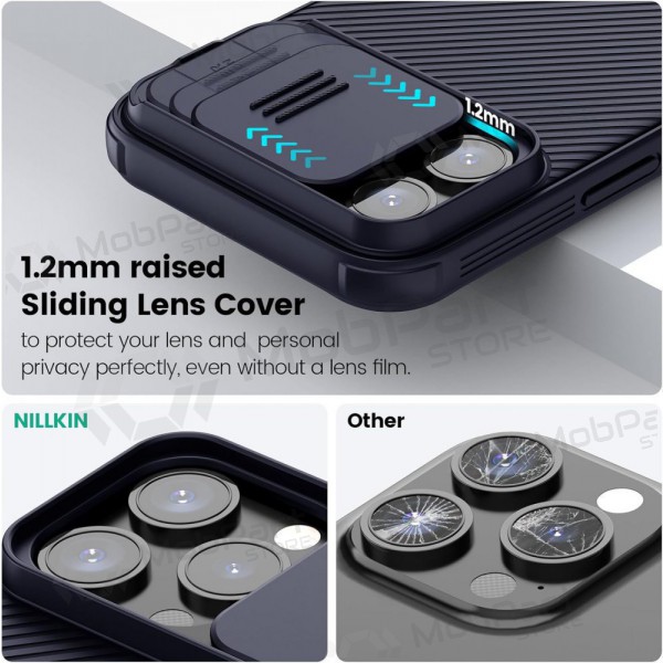 Apple iPhone 14 Pro Max funda „Nillkin CamShield Pro“ (violeta)
