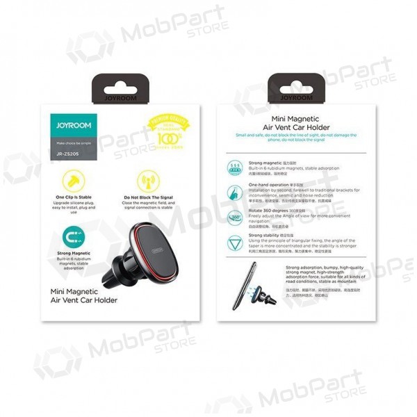 Soporte para teléfono de coche Joyroom JR-ZS205 (dashboard) magnetic negro