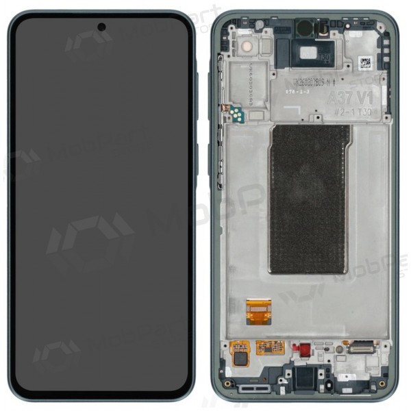 Pantalla para Samsung Galaxy A37 5G (verde grisáceo) (con marco) (original)