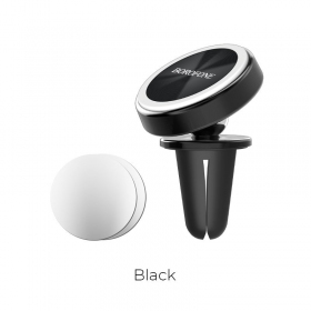 Automobilinis Universal telefono laikiklis Borofone BH6, mounted on ventilation grilles, magnetic, negro