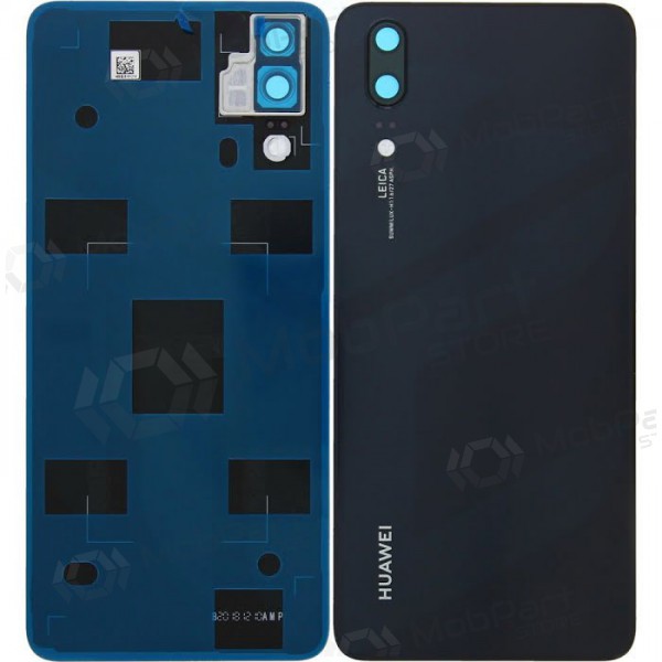 Huawei P20 tapa trasera de la batería (negro) (usada grade A, original)