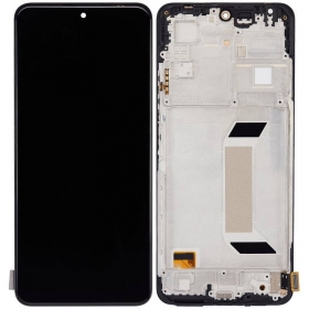 Xiaomi Redmi Note 12 5G, Poco X5 5G pantalla (negro) (con marco) (original)