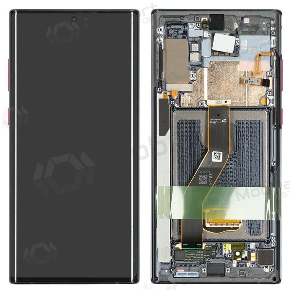 Ekranas Samsung N975 Note 10 Plus/N976 Note 10 Plus 5G su lietimui jautriu stikliuku y rėmeliu Black OLED (real size) Ekranas Samsung N975 Note 10 Plus/N976 Note 10 Plus 5G su lietimui jautriu stikliuku y rėmeliu Black OLED (real size)