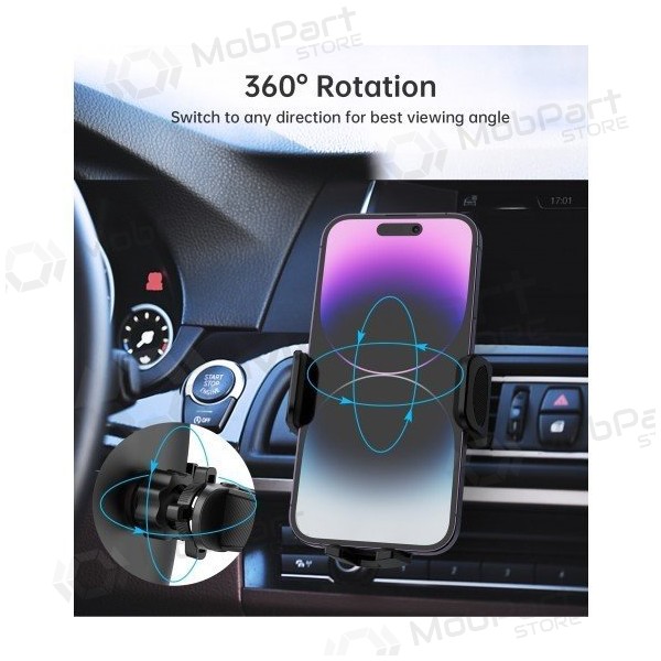 Soporte para teléfono de coche Choetech H066 negro