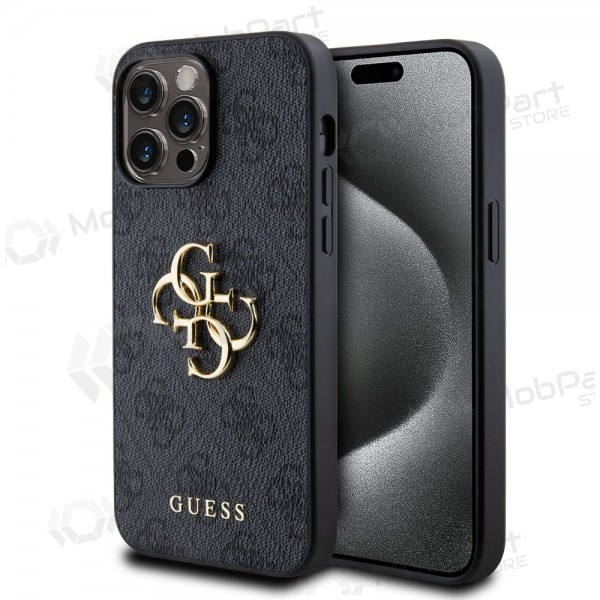 Funda para Apple iPhone 14 Pro Max -Guess PU 4G Metal Logo- (gris)