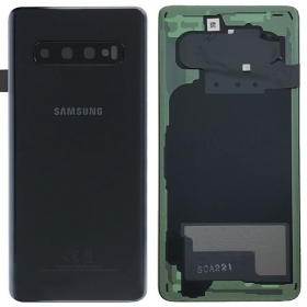 Samsung G973 Galaxy S10 tapa trasera de la batería negro (Prism Black) (usada grade C, original)