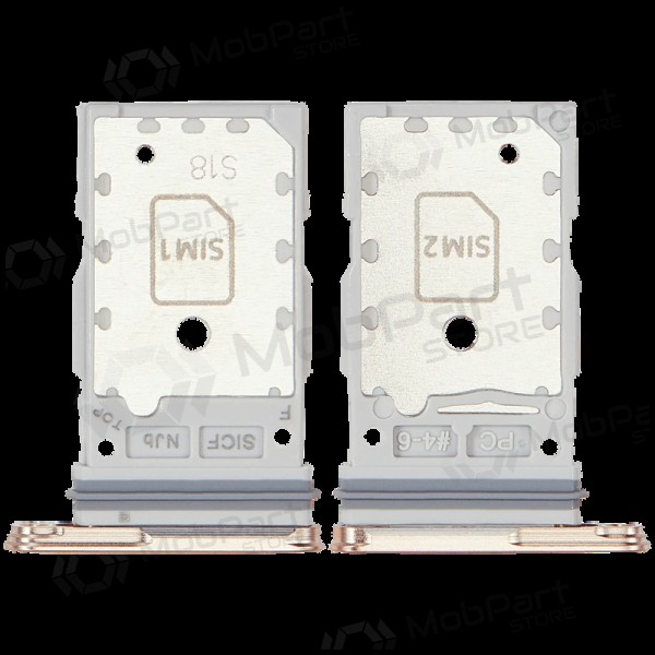 Samsung Galaxy S25, S25+ Bandeja Dual SIM (rosa / dorado) (original)