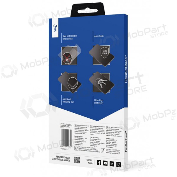 LCD película protectora 3mk Flexible Glass Xiaomi Redmi Note 13 Pro 5G/Poco X6 5G