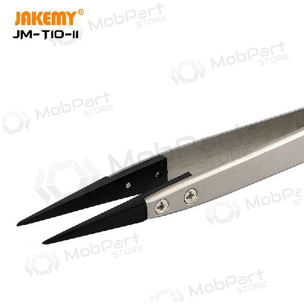Pinza metálica antiestática Jakemy JM-T10-11 ESD (replaceable head)
