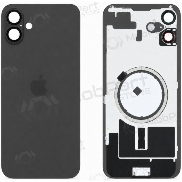 Tapa trasera para Apple iPhone 16 Plus (negro) (Premium)