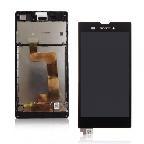 Sony D5103 Xperia T3 pantalla (negro) (con un marco) (usada grade C, original)