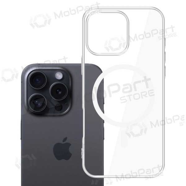 Funda para Apple iPhone 16 Pro - 3MK Clear MagCase (transparente)