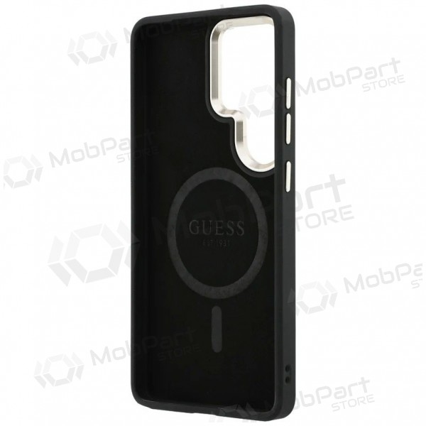 Funda para Samsung Galaxy S26 Ultra - Guess PU Leather 4G Gold Frame Magnetic (marrón)