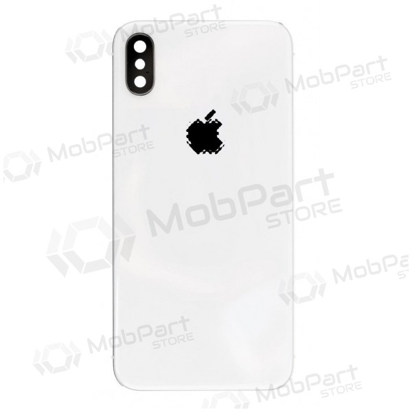 Apple iPhone X tapa trasera de la batería (plata) (usada grade B, original) Apple iPhone X tapa trasera de la batería (plata) (usada grade B, original)