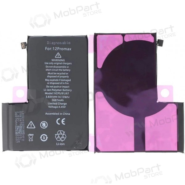 Apple iPhone 12 Pro Max batería (Autodiagnosticable) (Premium)