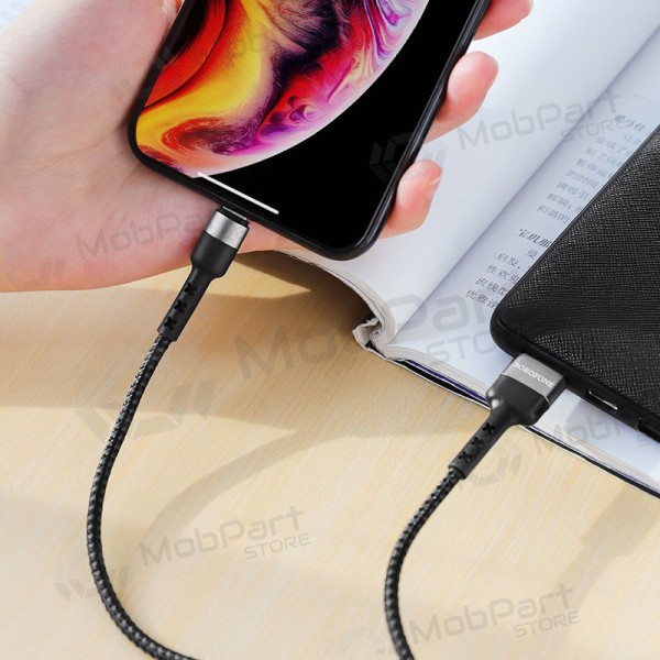 USB cable Borofone BX34 Lightning 1.0m (negro)