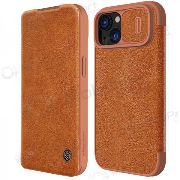 Funda para Apple iPhone 14 -Nillkin Leather- (marrón)